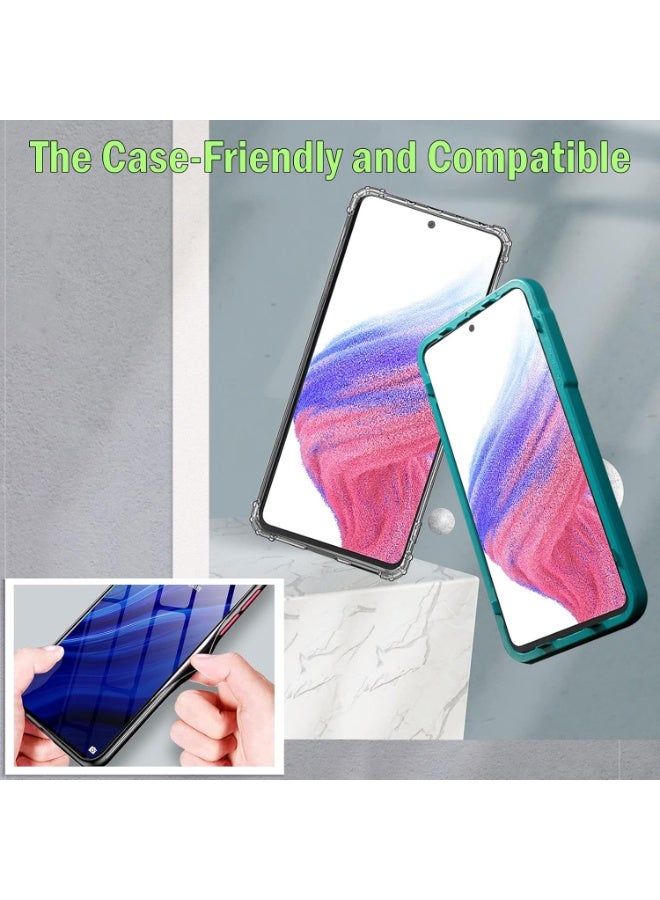 Protector for Samsung Galaxy A53 5G with 3 Camera Tempered Glass Film, 9H Hardness, Ultra HD Screen Protector, Anti-Scratch, Anti-Bubble-Free, Easy to Install - Image 1