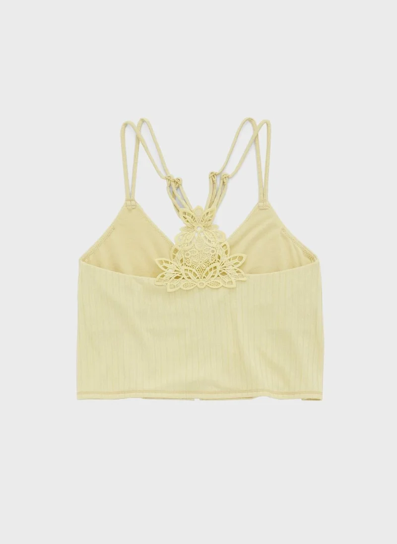 Aerie Strappy Ribbed Top