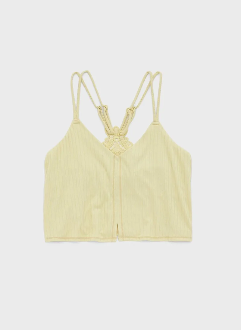 Aerie Strappy Ribbed Top