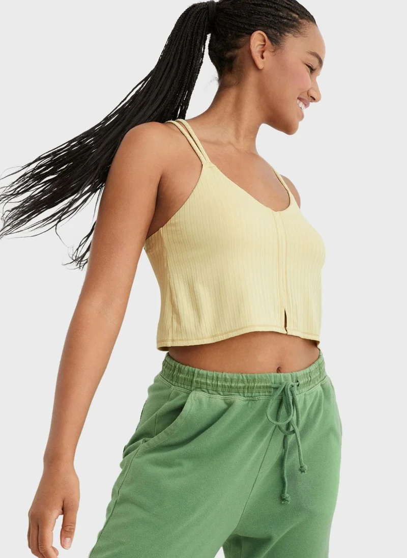 Aerie Strappy Ribbed Top