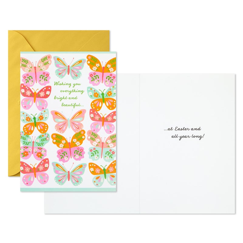 Hallmark Pack of Easter Cards, Butterflies (6 Cards with Envelopes) - Image 2