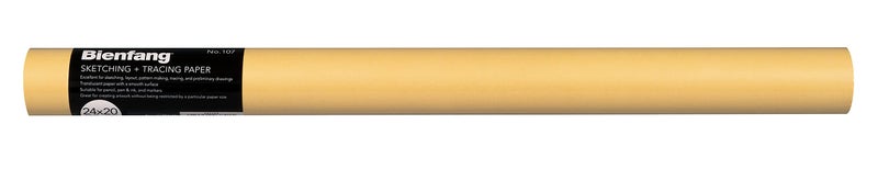 Bienfang Sketching & Tracing Paper Roll, Canary Yellow, 24 Inches x 20 Yards - Large for Drawing, Trace, Sketch, Craft, Sewing Pattern - Image 1