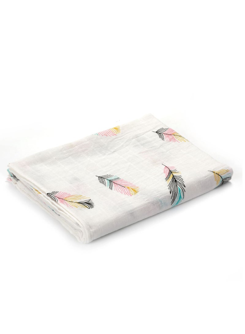 Pattern Print Hooded Swaddle - Image 2