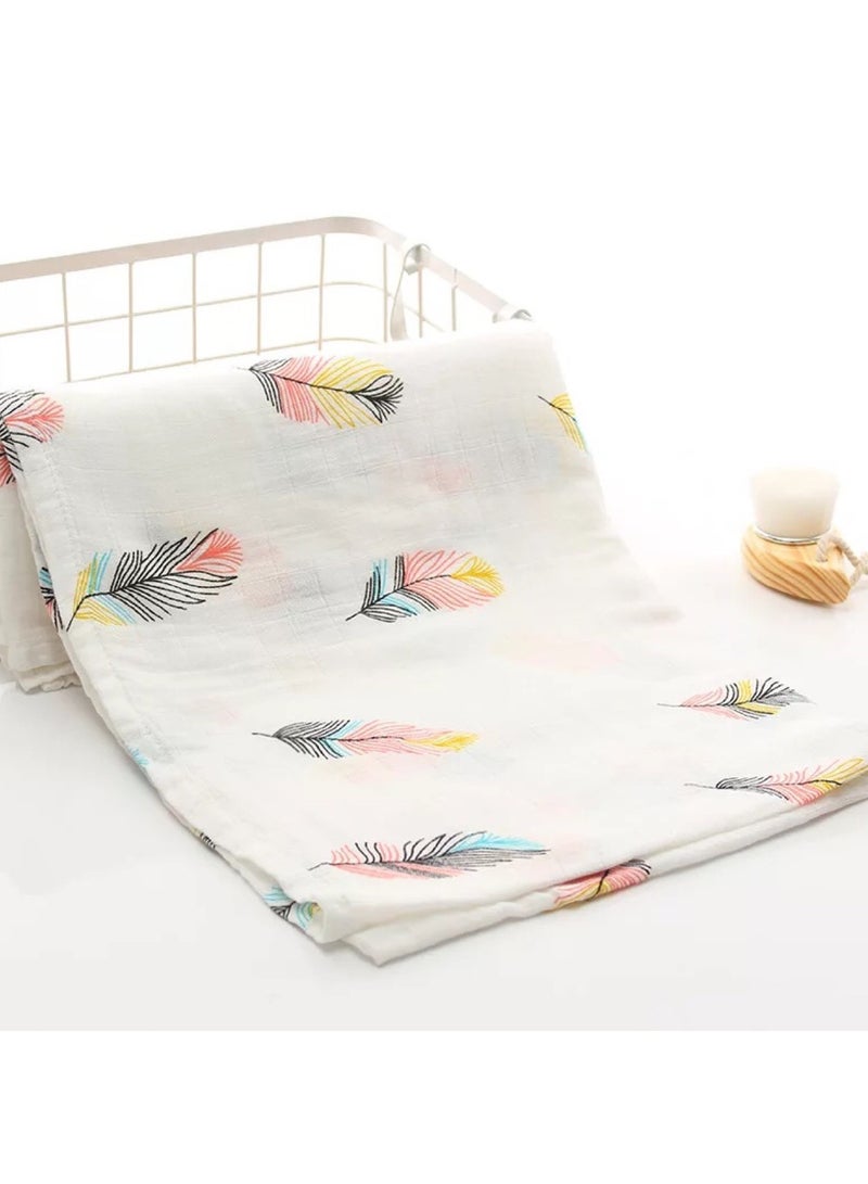 Pattern Print Hooded Swaddle - Image 4