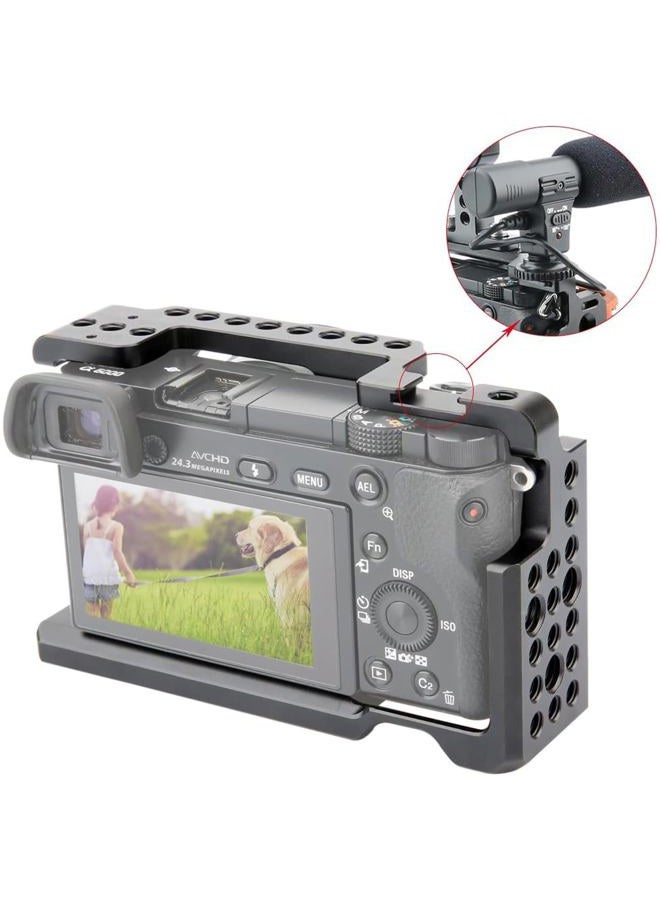 NICEYRIG Camera Cage for Sony A6300 A6400 A6100 A6000 with 1/4 Thread and Cold Shoe - 083 - Image 5
