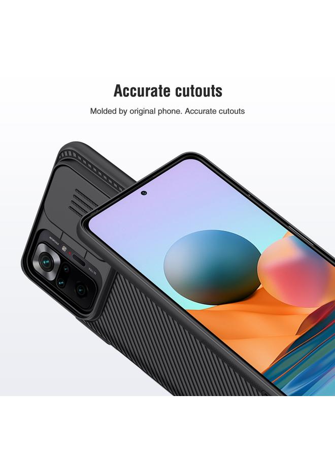 Nillkin Case For Xiaomi Redmi Note 10 Pro / 10 Pro Max Black Mirror Series PC Camshield Full Coverage Dust-proof Scratch Resistant Case - Image 4