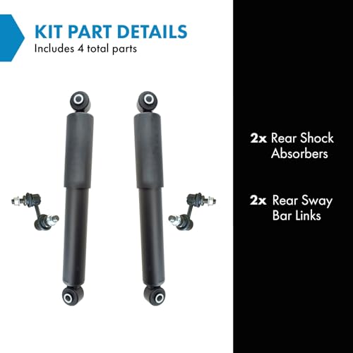 TRQ Rear Suspension Kit Shock Absorber Sway Bar Stabilizer Link Compatible with 2005-2015 Nissan Armada 2004 Pathfinder Armada - Image 2