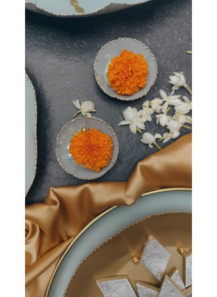 Elan Elan Kesar Extra Small Mild Steel Bowls (Set of 2, Sage Green)  - Image 3