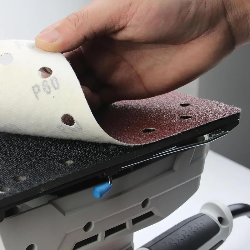 Mac Allister Msss300 300W 220-240V Corded 1/2 Sheet Sander, White/Black - Image 3