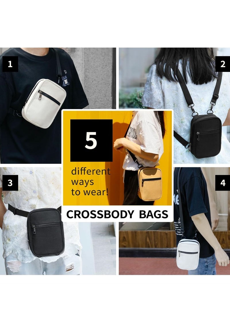Y&D Trendy Crossbody Bags for Women and Men, Multi Position Purse with 2 Adjustable Straps, Sling Bag, Small Belt Bag Travel, Stylish Black Design - Image 2