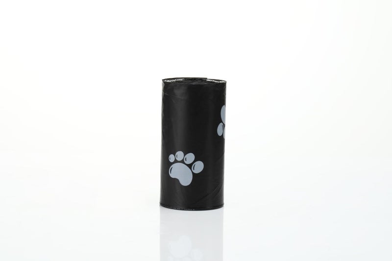 أكياس فضلات الكلاب القابلة للتحلل الحيوي بسماكة مع موزع على شكل عظمة باللون الأسود - Image 4
