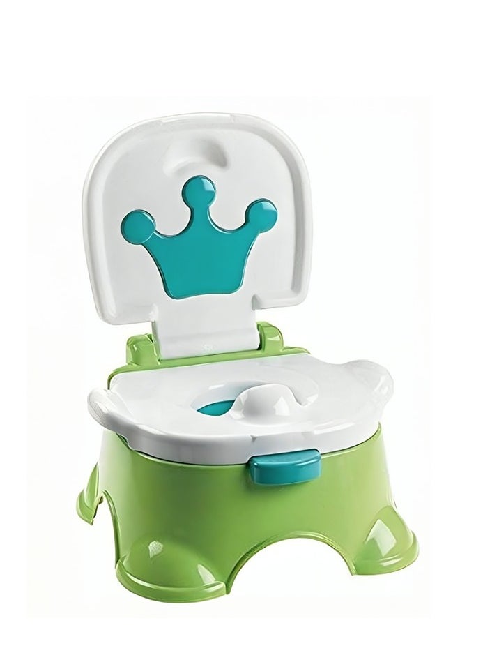 tiibaby 3-In-1 Royal Baby Potty Step Stool - Green  - Image 1