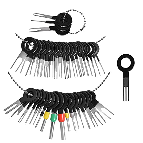 MENKEY Terminal Removal Tool Kit for Car, 39 Pieces Wire Connector Pin Release Key Extractor Tools Set for Most Connector Terminal - Image 1