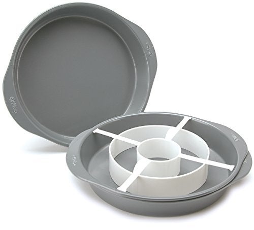 Wilton Round Checkerboard Cake Pan Set 4Piece Steel - Image 3