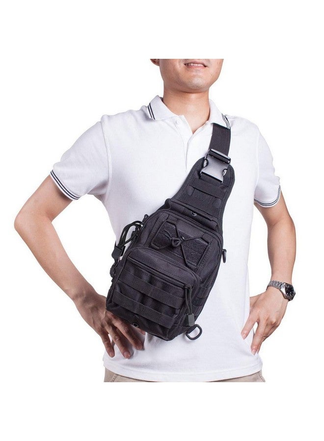 divinezon¬Æ Shoulder Tactical Military Bag Pouch |7.87 X 5.51 X 9.87 inches | Black - Image 5