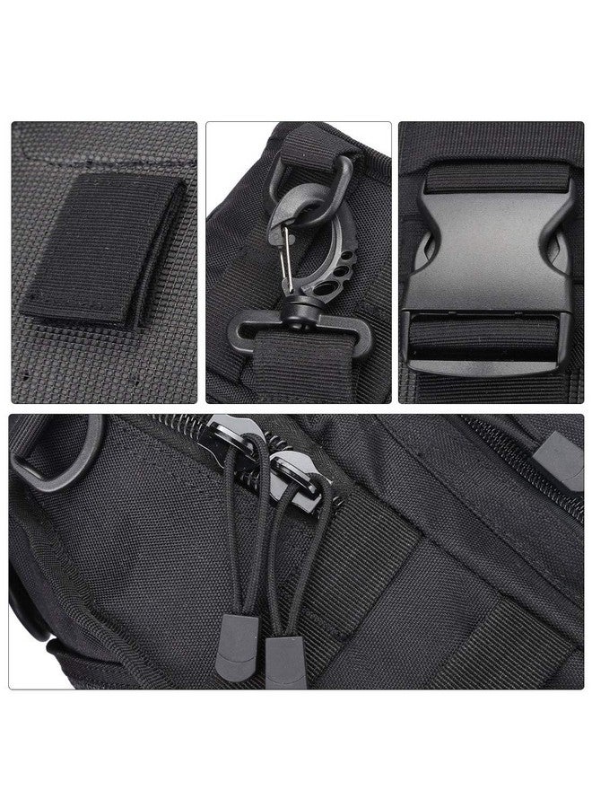divinezon¬Æ Shoulder Tactical Military Bag Pouch |7.87 X 5.51 X 9.87 inches | Black - Image 4