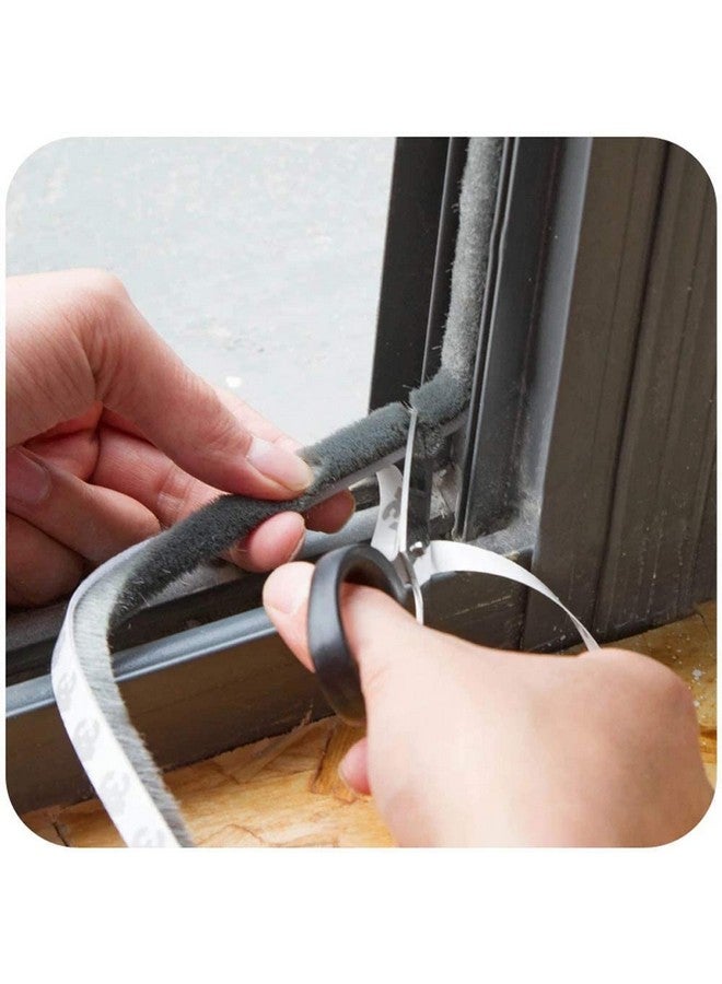 Volo Volo Weather Stripping Brush for Sliding Windows/Doors Frame Side,Pile Self Adhesive Weatherstrip Seal Strip Sealer Draft Stoppers (16.5ft(5m), Grey)  - Image 2