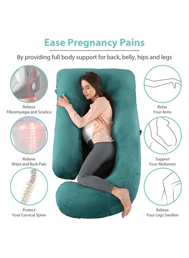 Victostar Pregnancy Pillow,57 inches U Shaped Maternity Pillow with Removable Cover Full Body Pillow Support for Back, HIPS, Legs, Belly - Image 2