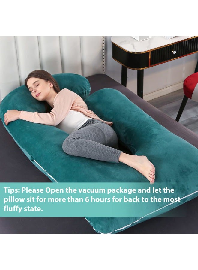 Victostar Pregnancy Pillow,57 inches U Shaped Maternity Pillow with Removable Cover Full Body Pillow Support for Back, HIPS, Legs, Belly - Image 5