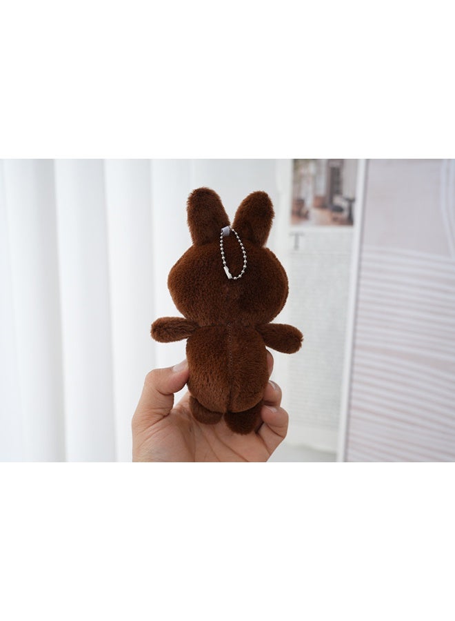 NIBEMINENT 1 Pcs Cartoon Labubu Plush Figurine, Keychain, Bag Pendant  - Image 2