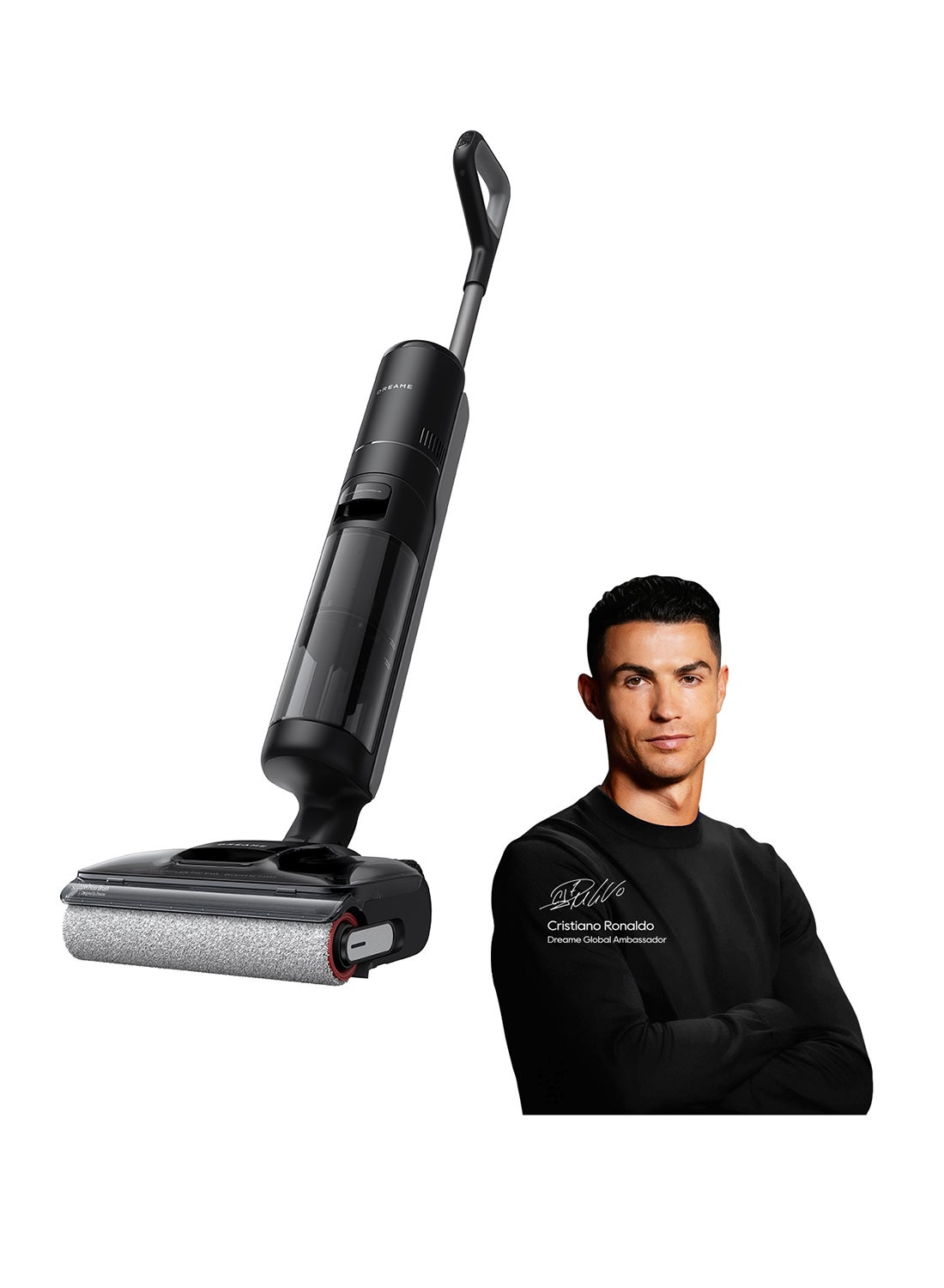 DREAME H12 Pro FlexReach Vacuum Cleaner, 180° Flat Design, 5 Min Drying, 18,000 Pa Suction, 90 °C Hot Cleaning, 50 Min Continuous Cleaning