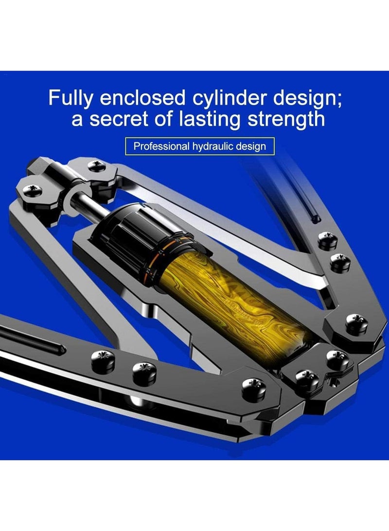 جهاز تمارين الذراع الملتوية - قوة هيدروليكية قابلة للتعديل من 22 إلى 440 رطلاً، جهاز توسيع الصدر المنزلي، معدات لياقة بدنية لتدريب عضلات الكتف، جهاز تقوية تمارين الذراع - Image 3