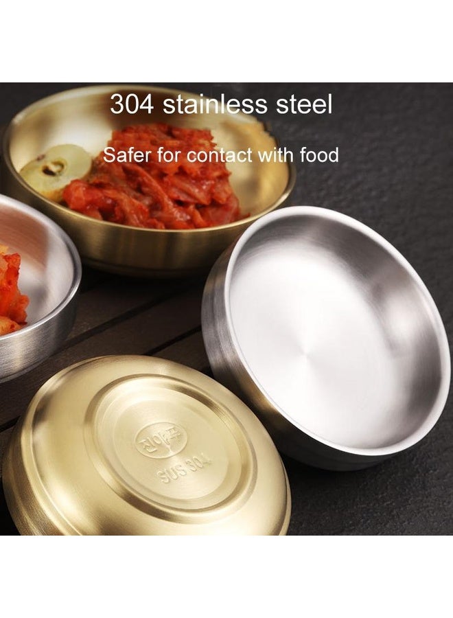 HuHa 304 Stainless Steel Sauce Dish Kitchen Grill Seasoning Dish Cutlery, Model: 12cm Silver - Image 3