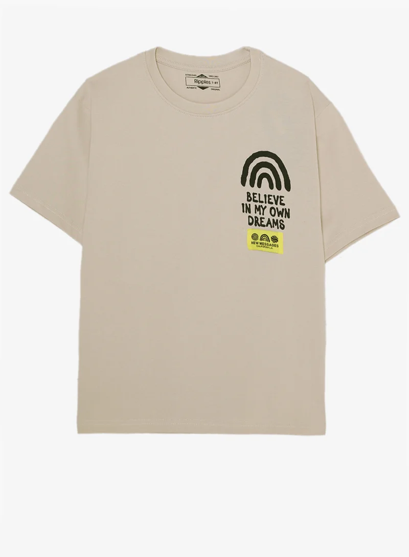 ريبلز مع نمشي Boys Drop Shoulder Tee
