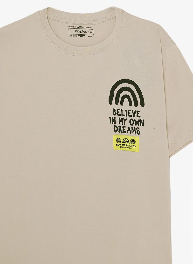 ريبلز مع نمشي Boys Drop Shoulder Tee
