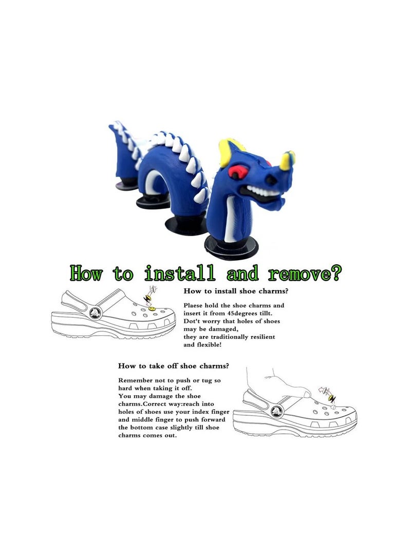 3-Pieces/Set Charms Accessories Fits for Croc Clog Shoes,Shoe Decoration Charms for Kids/Girls/Women,Favors Birthday and Party Gift Shoes Mack-Up Accessories - Image 2