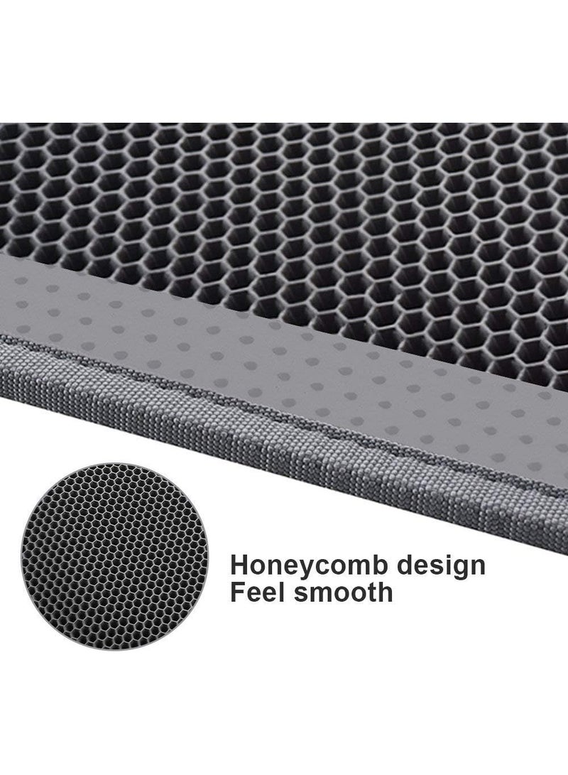 Generic Cat Litter Mat Double Layer Waterproof Urine Proof Trapping Mat 1 Pack (Gray, 24x15 Inch  - Image 2