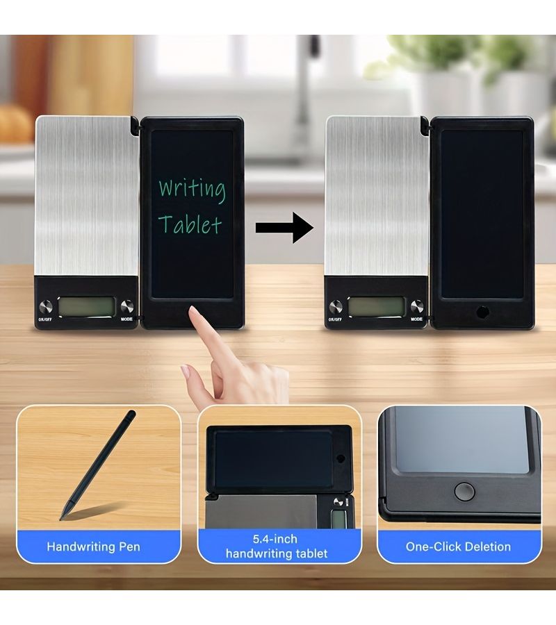Portable Pocket Scale 500g 0 01g With Handwriting Pad And Stylus LCD Display - Image 5