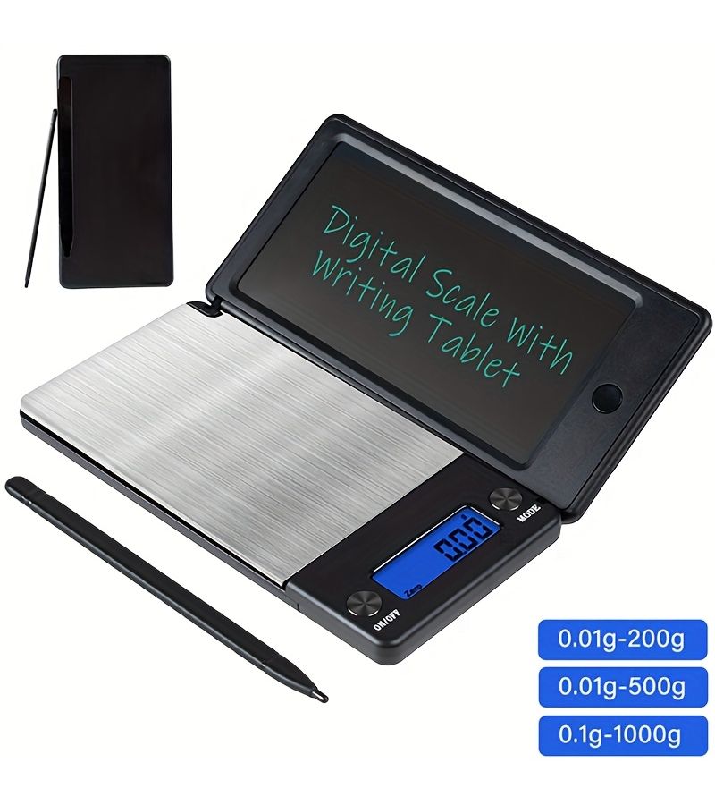 Portable Pocket Scale 500g 0 01g With Handwriting Pad And Stylus LCD Display - Image 4