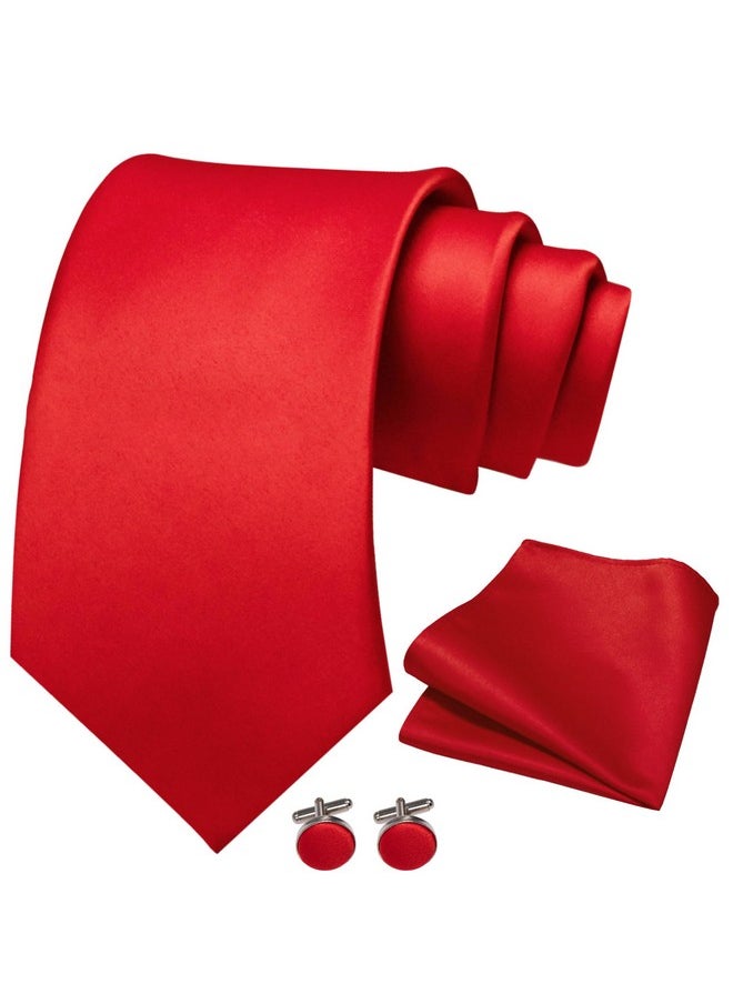 Red Tie And Pocket Square With Cufflinks Set For Men(3) - pzsku/Z1F124D8A85C6AEE88972Z/45/_/1735566408/113cfc6c-aa45-466c-954f-0d29dd4e7076