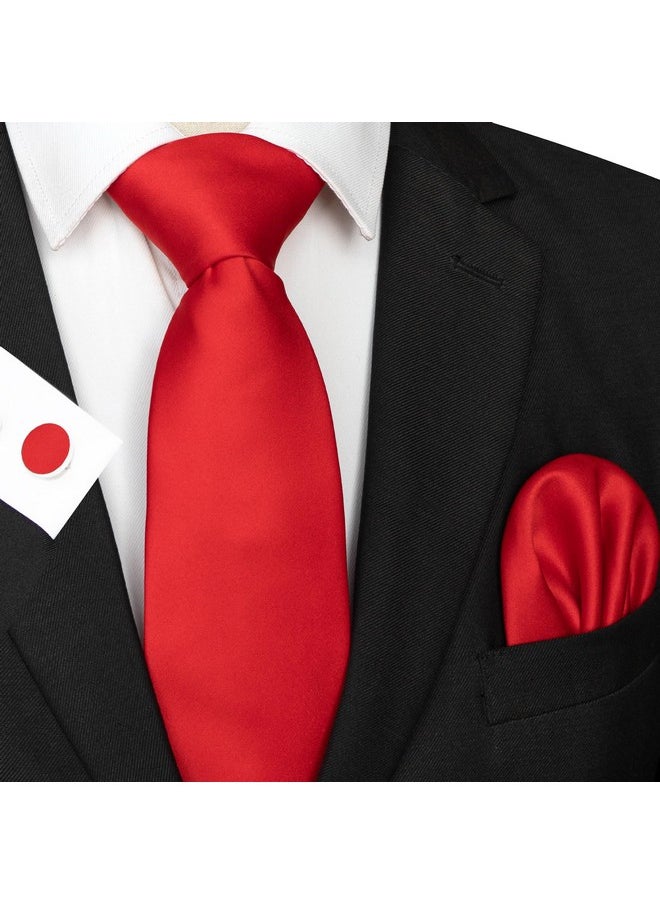 Red Tie And Pocket Square With Cufflinks Set For Men(3) - pzsku/Z1F124D8A85C6AEE88972Z/45/_/1735566413/2e180027-b37d-4b36-baaf-c136f1e9c9ea