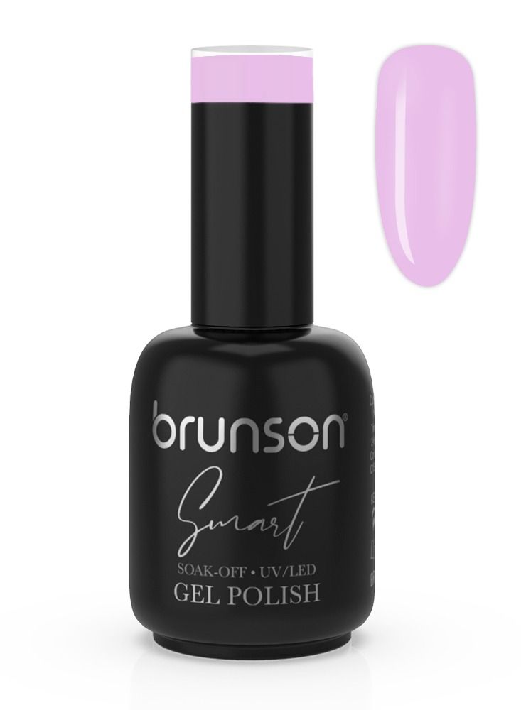 brunson Gel Nail Polish, 15ml Smart Gel Nails Glossy Shine Finish Long Lasting Soak off UV/LED Gel Polish for Nail Art French Manicure Pedicure Salon Quality Chip Resistant Gel Nail Extensions UV Gel  BSM017