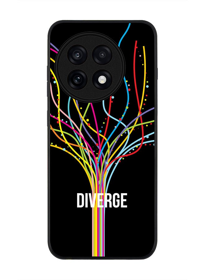 Stylizedd For OnePlus 13R / Ace 5 Pro Case,Slim fit Camera Protection, Shockproof Thin Phone cover  - Diverge (Black)