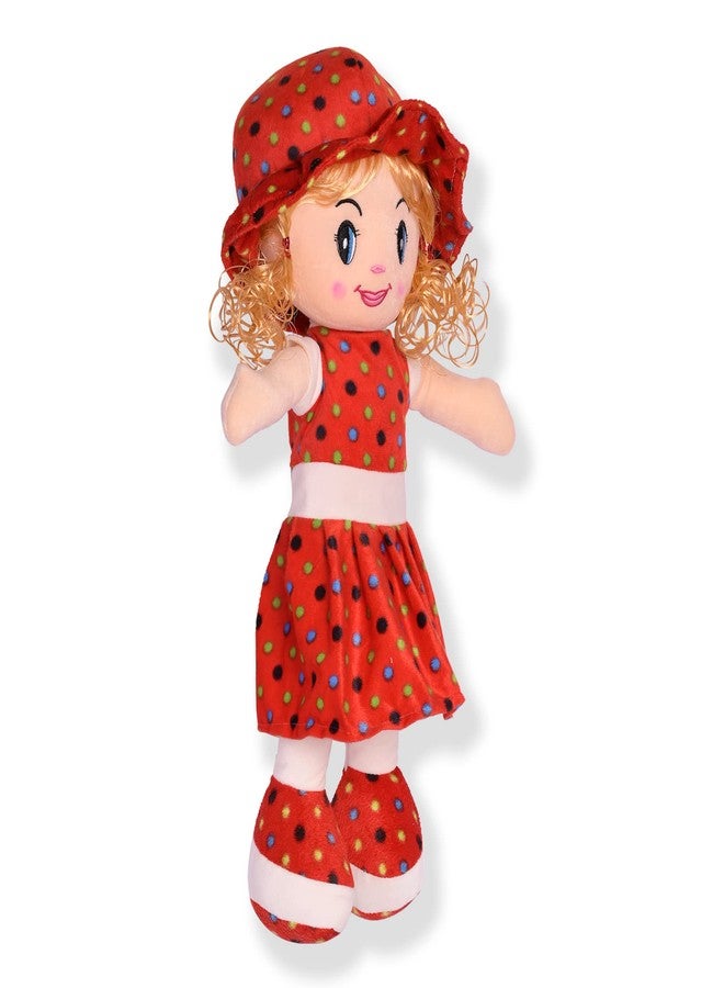 جلانس دمية غلانس الناعمة واللطيفة ذات المظهر الجميل | ألعاب محشوة جذابة | اجذب انتباهك بدمية ليتل دارلينغ (دمية حمراء مجعدة الشعر، 40 سم) - Image 2