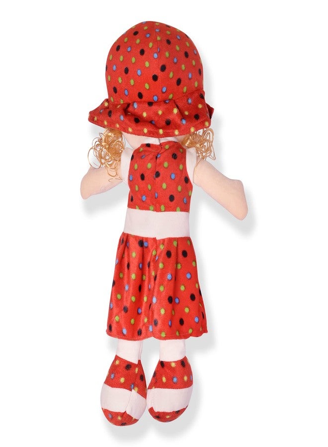 جلانس دمية غلانس الناعمة واللطيفة ذات المظهر الجميل | ألعاب محشوة جذابة | اجذب انتباهك بدمية ليتل دارلينغ (دمية حمراء مجعدة الشعر، 40 سم) - Image 4