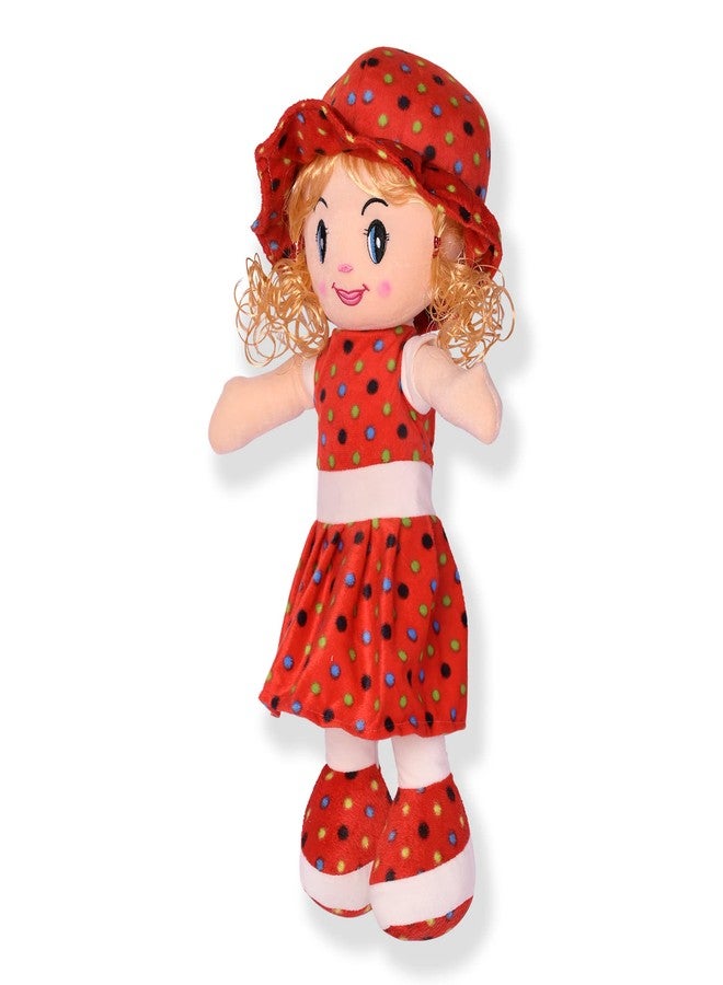 جلانس دمية غلانس الناعمة واللطيفة ذات المظهر الجميل | ألعاب محشوة جذابة | اجذب انتباهك بدمية ليتل دارلينغ (دمية حمراء مجعدة الشعر، 40 سم) - Image 3