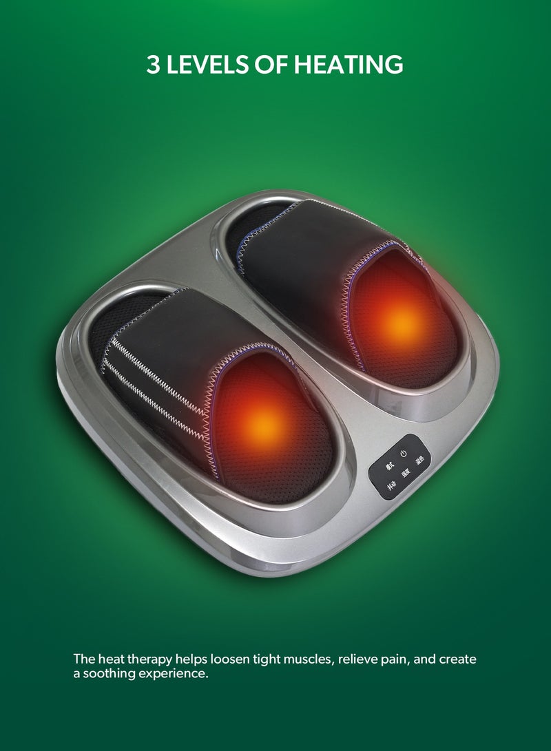 GEEPAS 4-in-1 Foot Massager 3 Modes With Remote| 3 Speed Function, 15 Minutes Timer, 3 Kneading Speeds, Tapping an d Massage, Foot Size| Relieves Pain, Fatigue, Improves Blood Circulation, Perfect for Home| 2 Years Warranty GM86098UK Black - Image 4