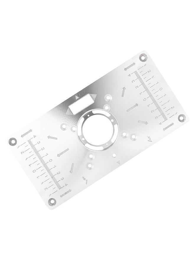 Generic Multifunctional Aluminum Alloy Router Table Insert Plate Trimmer Engraving Machine Tool Woodworking Benches Woodworking Tools  - Image 5