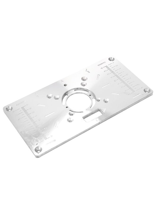 Generic Multifunctional Aluminum Alloy Router Table Insert Plate Trimmer Engraving Machine Tool Woodworking Benches Woodworking Tools  - Image 3