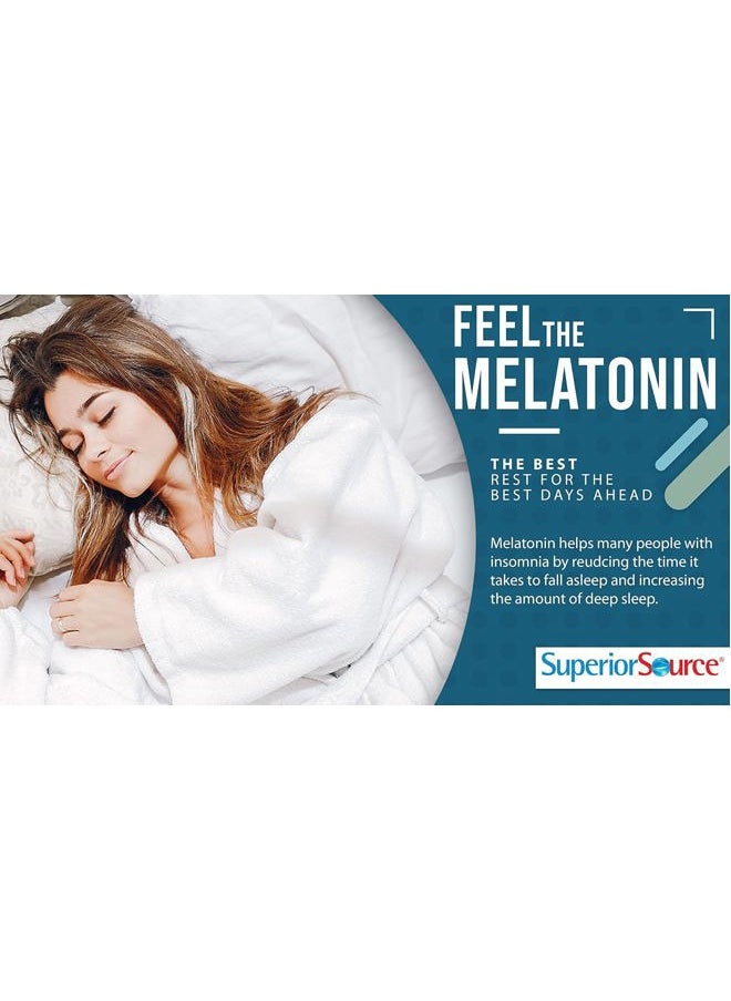Superior Source Calming Formula, L-Theanine, Melatonin, Under The Tongue Quick Dissolve MicroLingual Tablets, 60 Ct, 5-HTP for Enhanced Serotonin Conversion, Positive Mood and Sleep Support, Non-GMO  - Image 5