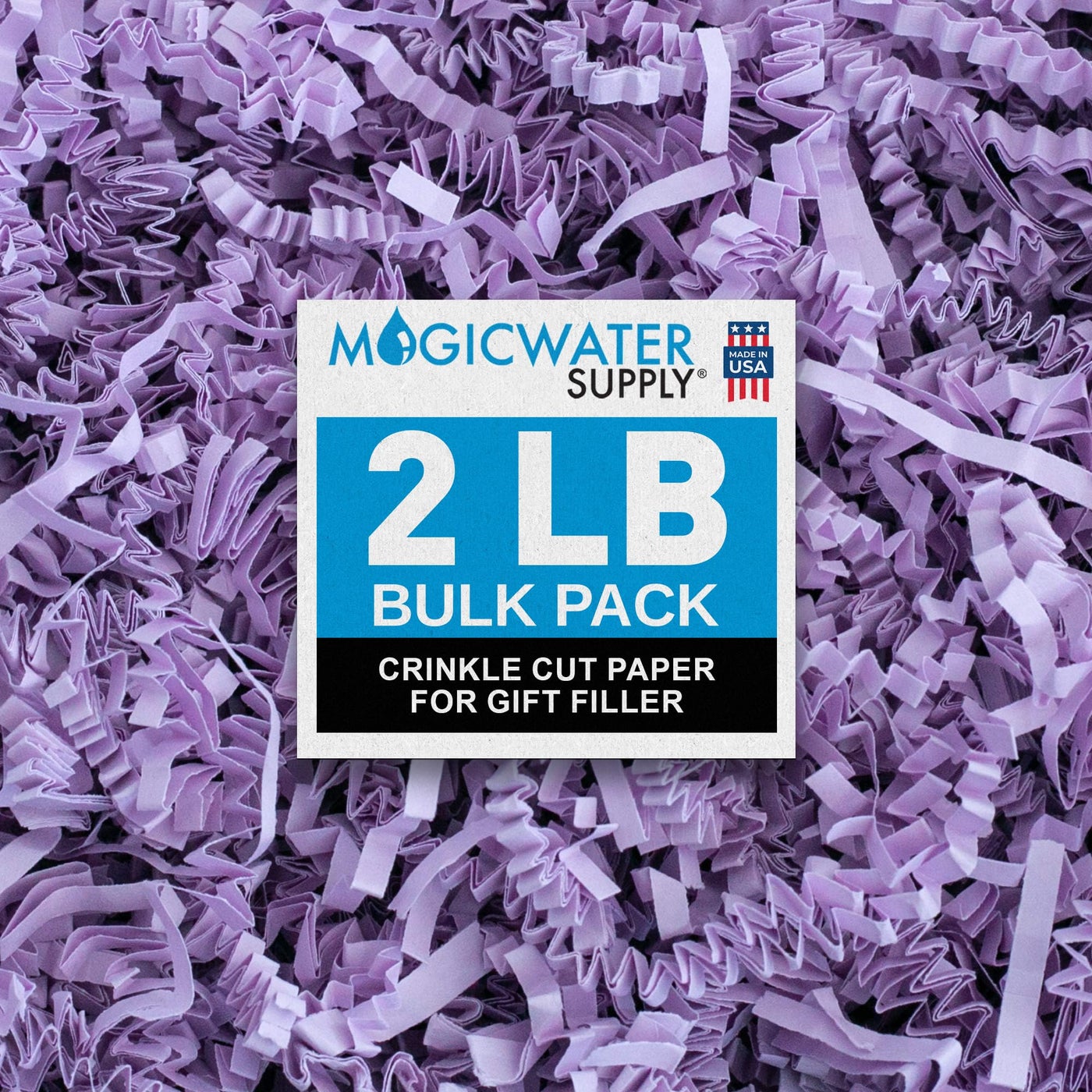MagicWater Supply MagicWater Crinkle Cut Paper for Gift Baskets 2LB Lavender Perfect for Shredded Paper Filler Basket Filler Gift Boxes Bridesmaid Gifts Halloween Stuffers More Ideal for All Occasions