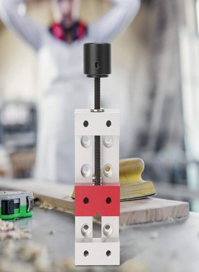 Estink Mini Flat Clamp, 50mm/2.0in Aluminum Mini Drill Press Vice Portable Table Bench Vise Drill Press Vice Fixing Tool for DIY Watch Repairing Sculpture Grinding Craft Carving Tool Fixing Tool - Image 4