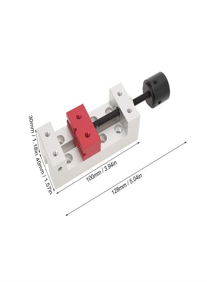 Estink Mini Flat Clamp, 50mm/2.0in Aluminum Mini Drill Press Vice Portable Table Bench Vise Drill Press Vice Fixing Tool for DIY Watch Repairing Sculpture Grinding Craft Carving Tool Fixing Tool - Image 5