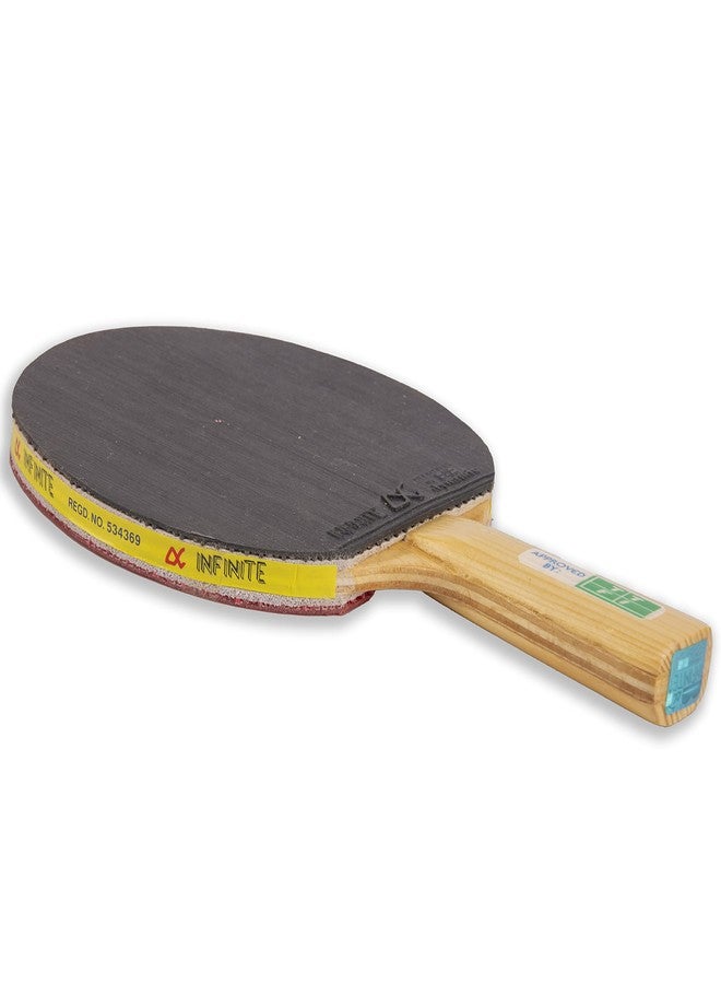 INFINITE NISAKU Table Tennis Racket (Approved by: Table Tennis Federation of India), Red - Image 3