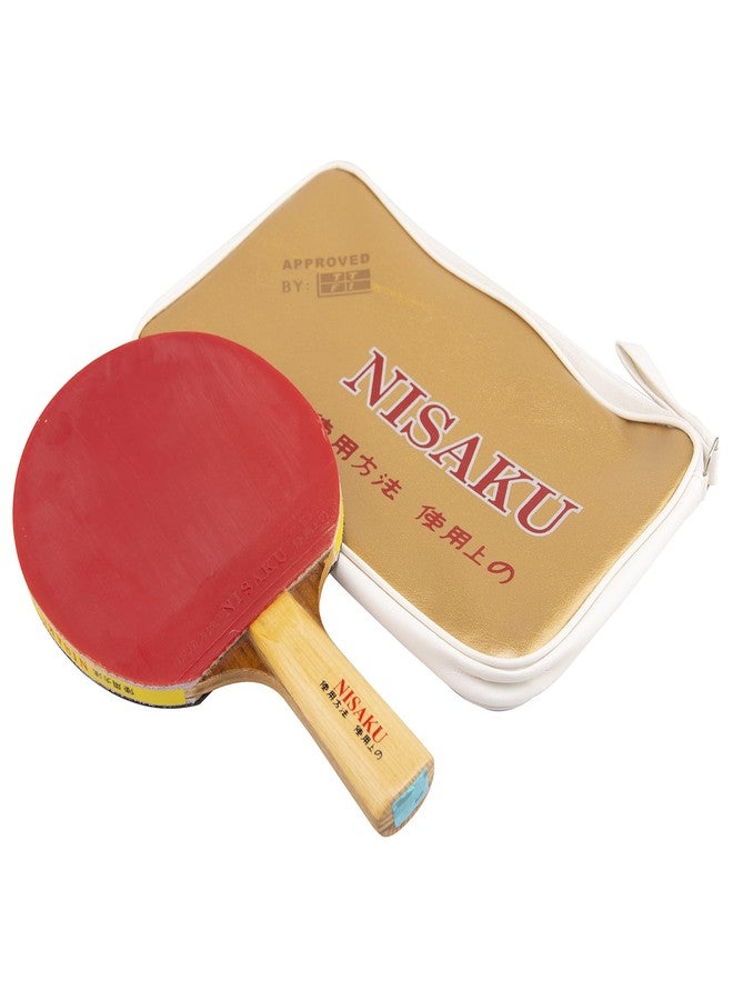 INFINITE NISAKU Table Tennis Racket (Approved by: Table Tennis Federation of India), Red - Image 4
