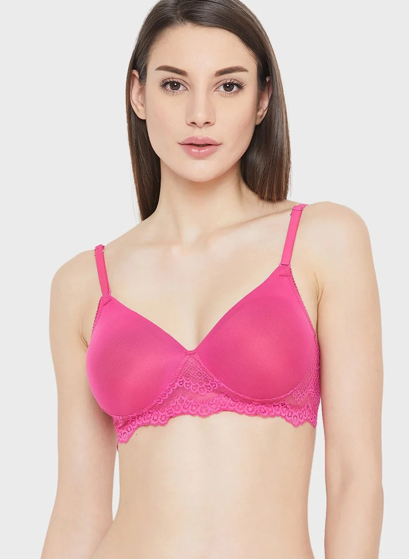 Clovia Knitted Plunge Neck Bra